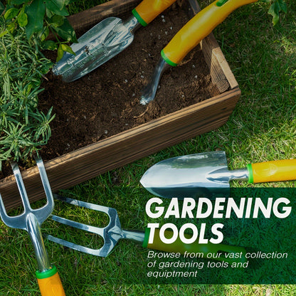 Garden Tool Set 12 Piece Aluminum Hand Tools Kit with Canvas Apron Storage Pocket Ergonomic Handle Heavy Duty Gardening Tools for Women Men Outdoor