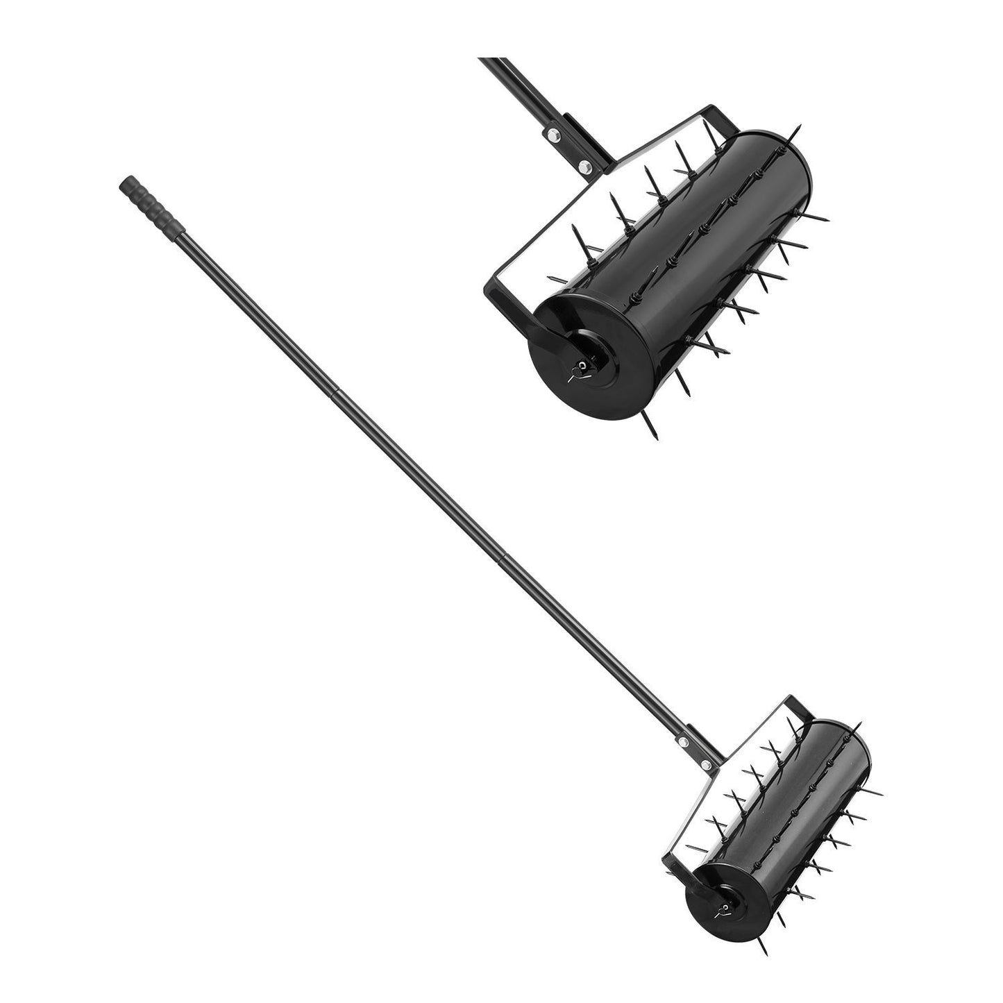 Rolling Lawn Aerator Heavy Duty - Manual Spike Aerator with Detachable Adjustable Handle, 27 Iron Spikes, Rust-Resistant for Garden Yard Patio Compacted Soil - Available in 18 & 21 Inch