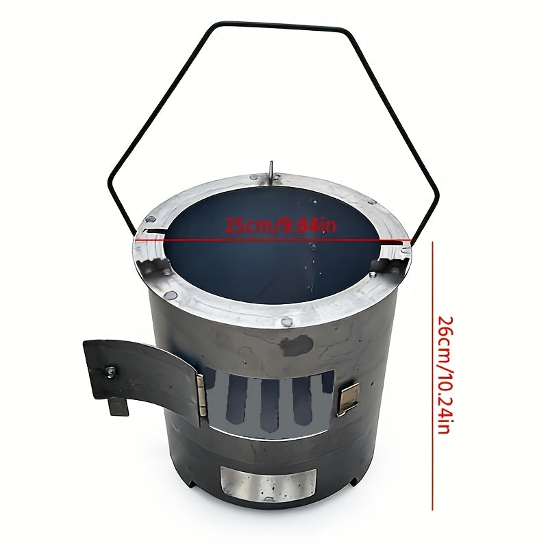 Wood Burning Stove | Portable Camping Charcoal BBQ Cooking Tea Heating