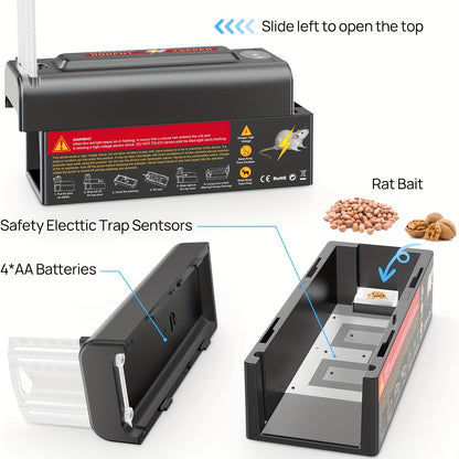 Electric Mouse Trap | High Voltage USB Battery Indoor Outdoor Pest