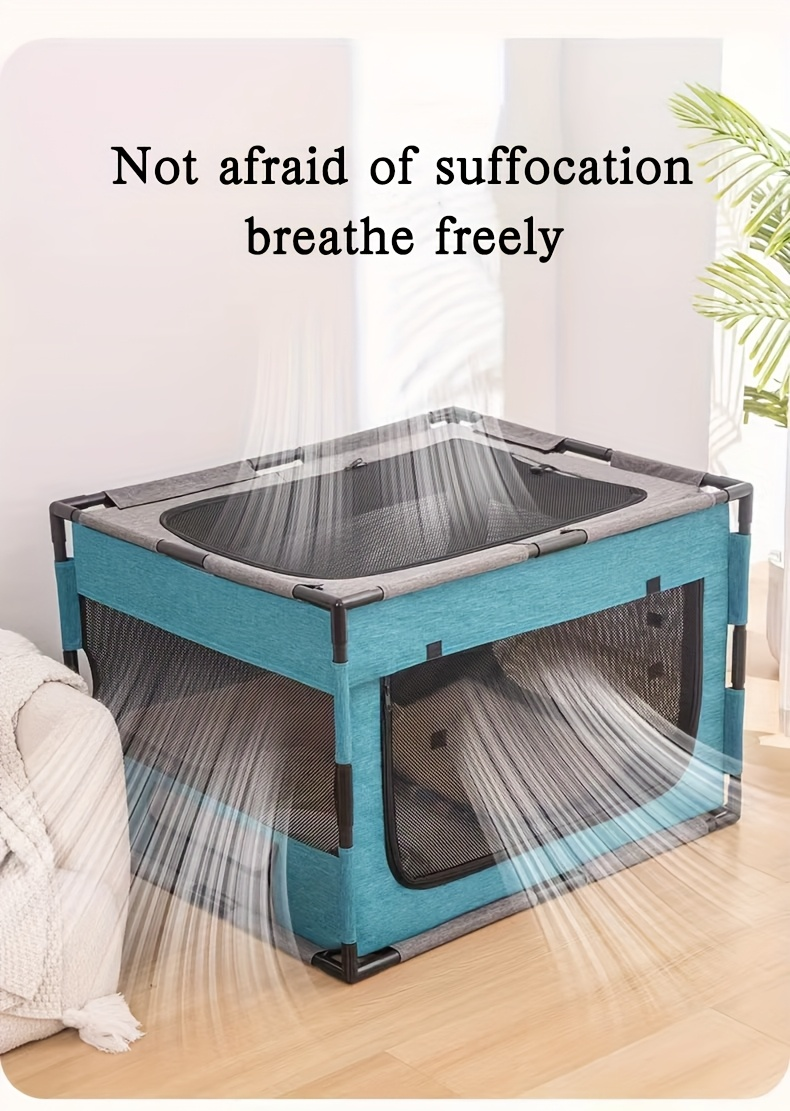 Plastic Pet Whelping Box & Indoor Playpen for Cats, Dogs, Kittens & Puppies – Assembleable, Ventilated, Durable Nest for Home Use