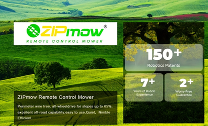 Remote Control Lawn Mower Electric Self-Propelled 20-Inch, Dual 18V Battery, 60-Min Runtime, 30° Slope Capable, 3-Level Height Adjust, Lightweight Portable
