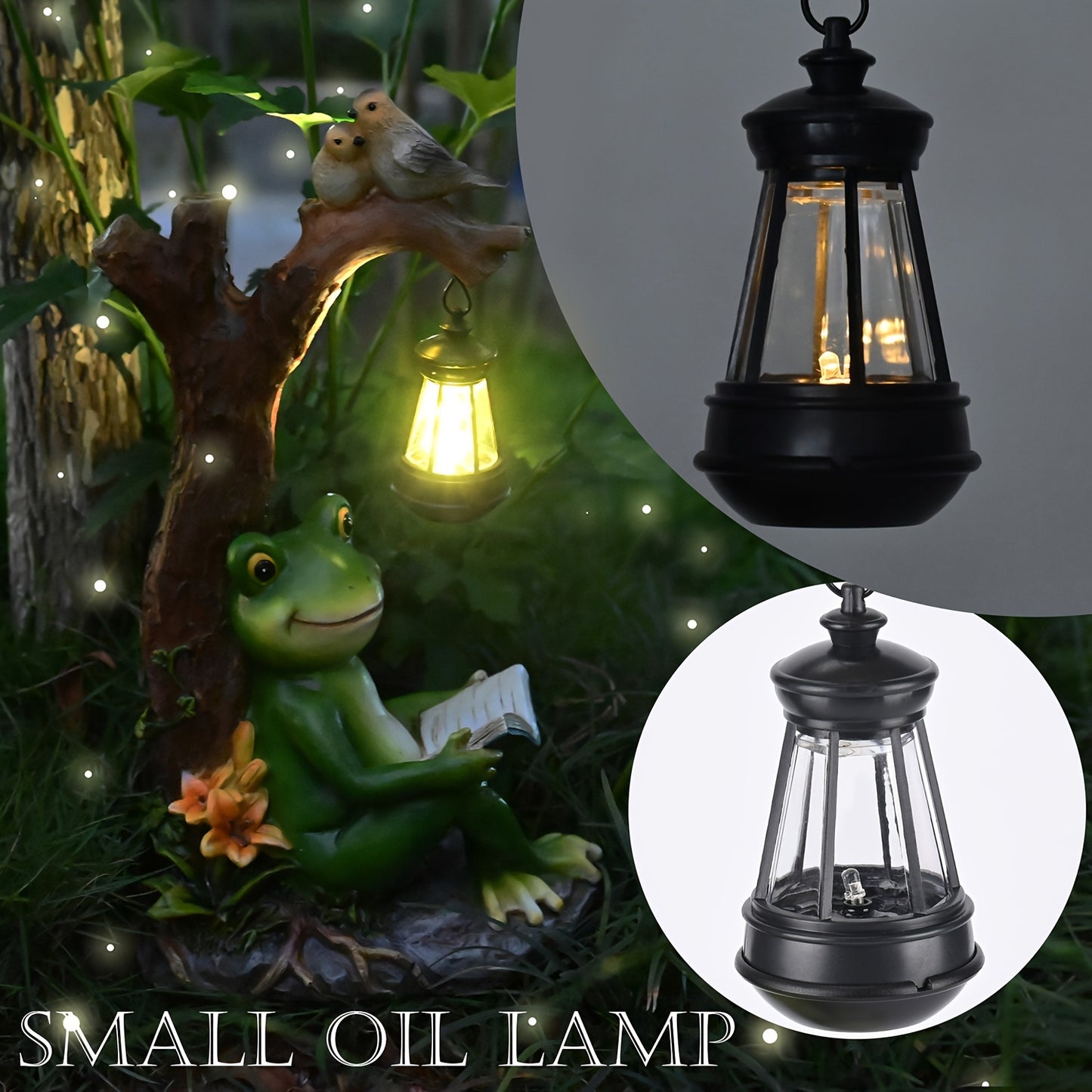 Solar Garden Frog Reading Statue Light, Resin Outdoor Lawn Decor, Yard & Patio Ornament, Auto On/Off LED, Whimsical Garden Gift