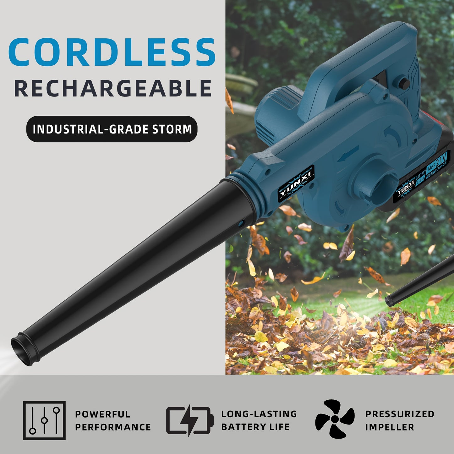 Cordless Leaf Blower | Portable Electric Handheld Blower Lawn Garden Car