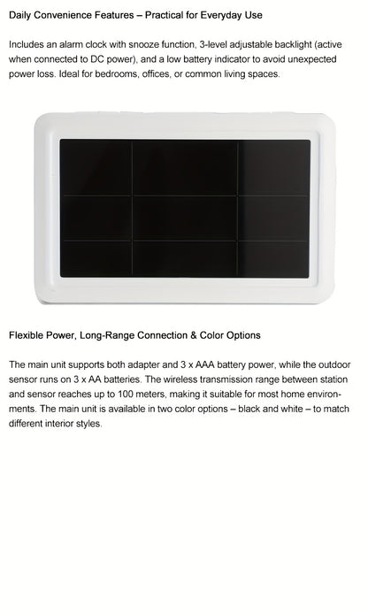 WiFi Weather Station | 7-in-1 Rain Gauge Wind Speed App Forecast