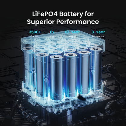 LiFePO4 Power Station 992Wh 1200W - OUPES Exodus 1200, Charge to 80% in 90 Min, APP Control, 20ms UPS, Solar Generator, AC Outlets for Camping, Home Blackout & Emergency Backup