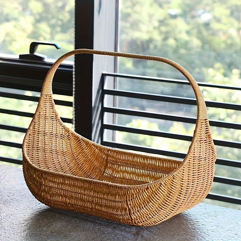 Wicker Picnic Basket | Wedding Gift Flower Fruit Outdoor