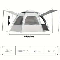 4-6 Person Camping Tent (length 110.24inch*width 94.49inch*height 62.2inch)