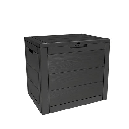 Deck Box Resin Lockable UV Waterproof | Patio Garden Toy Tool Storage