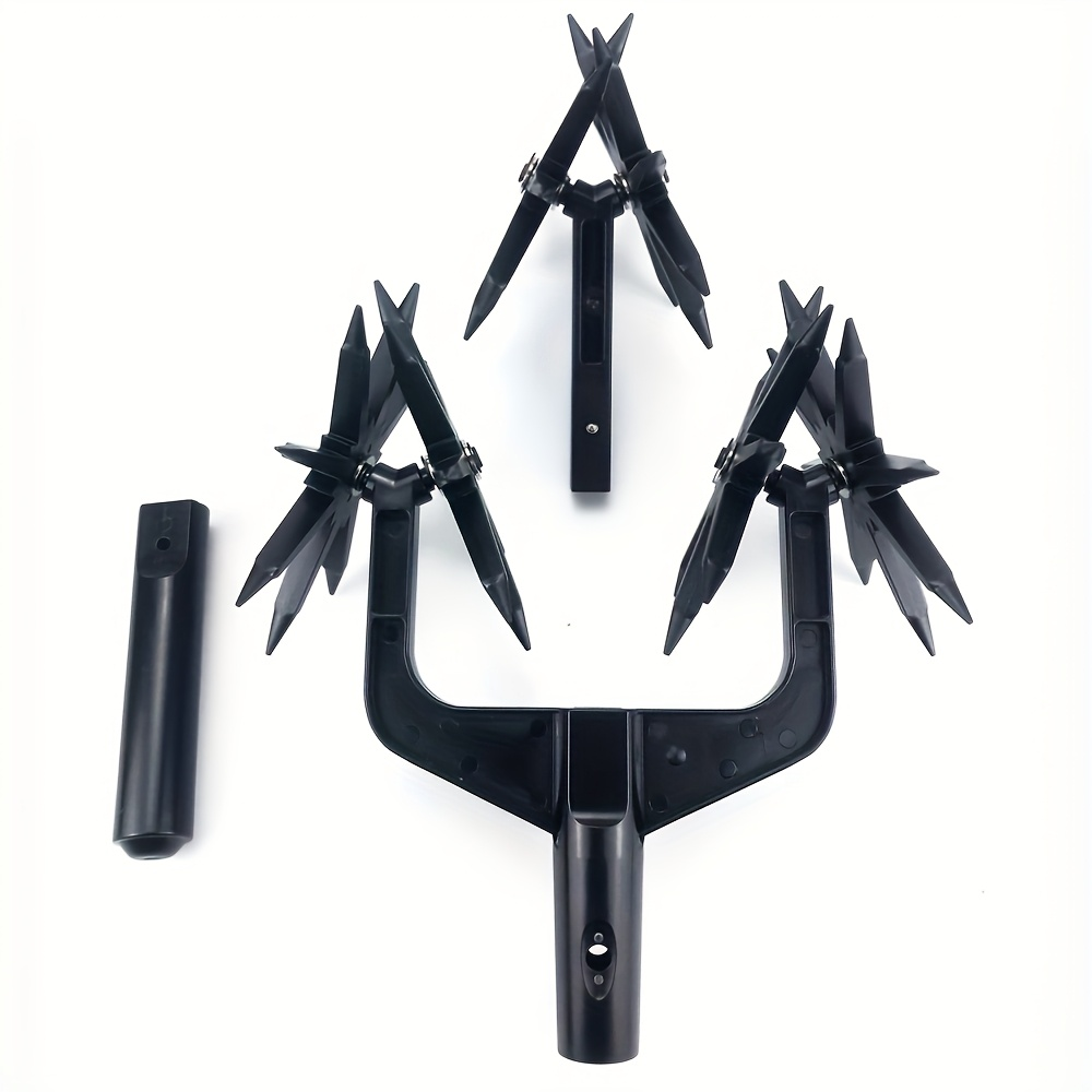 Grass Scarifier & Rotary Tiller Soil Loosening Tool - Manual Garden Aerator for Lawn Scarifying, Soil Turning, Thatch Removal & Land Aeration in Backyard, Garden Beds & Grassland
