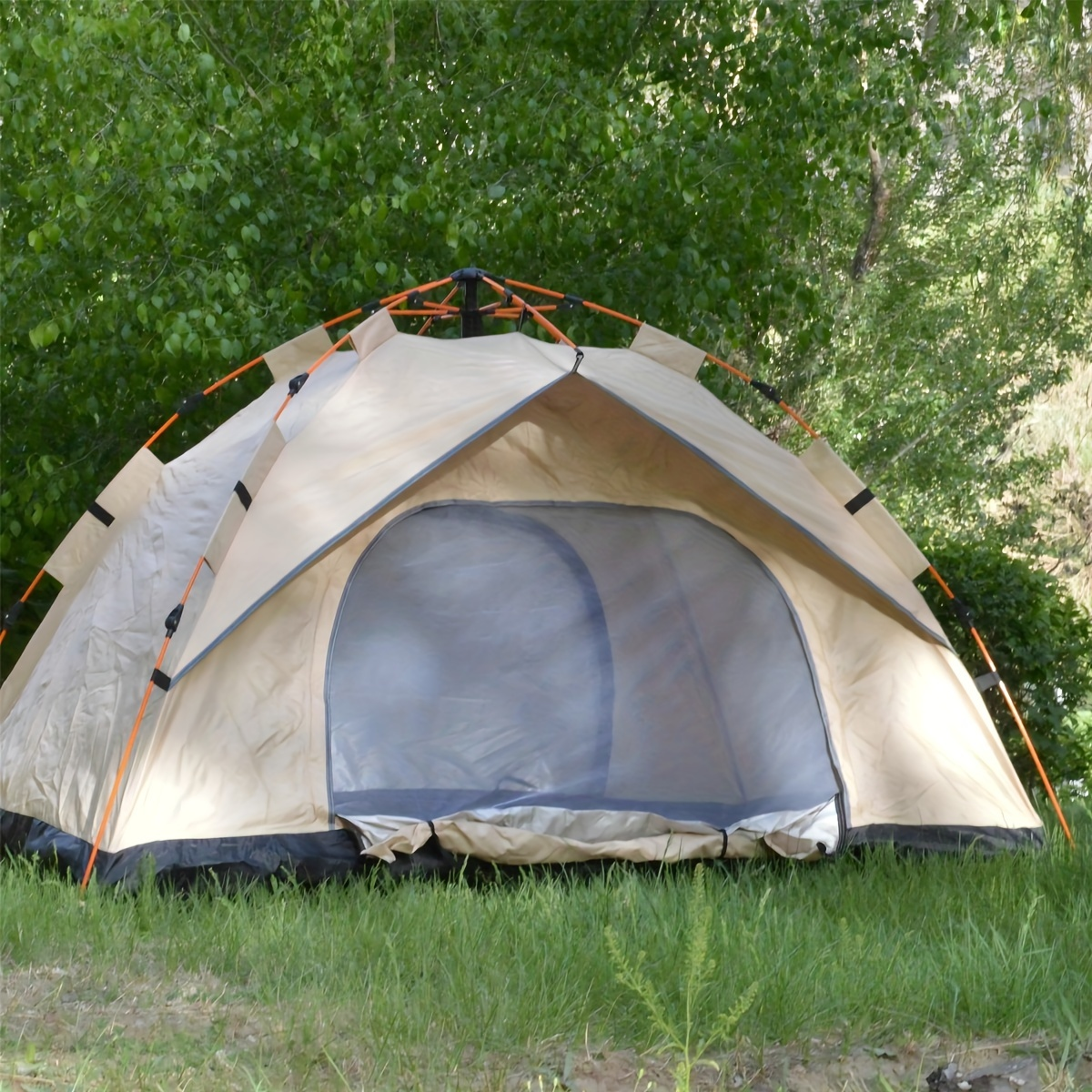 Outdoor Camping Tent 4 Person Automatic Pop Up Sun Protection Fishing