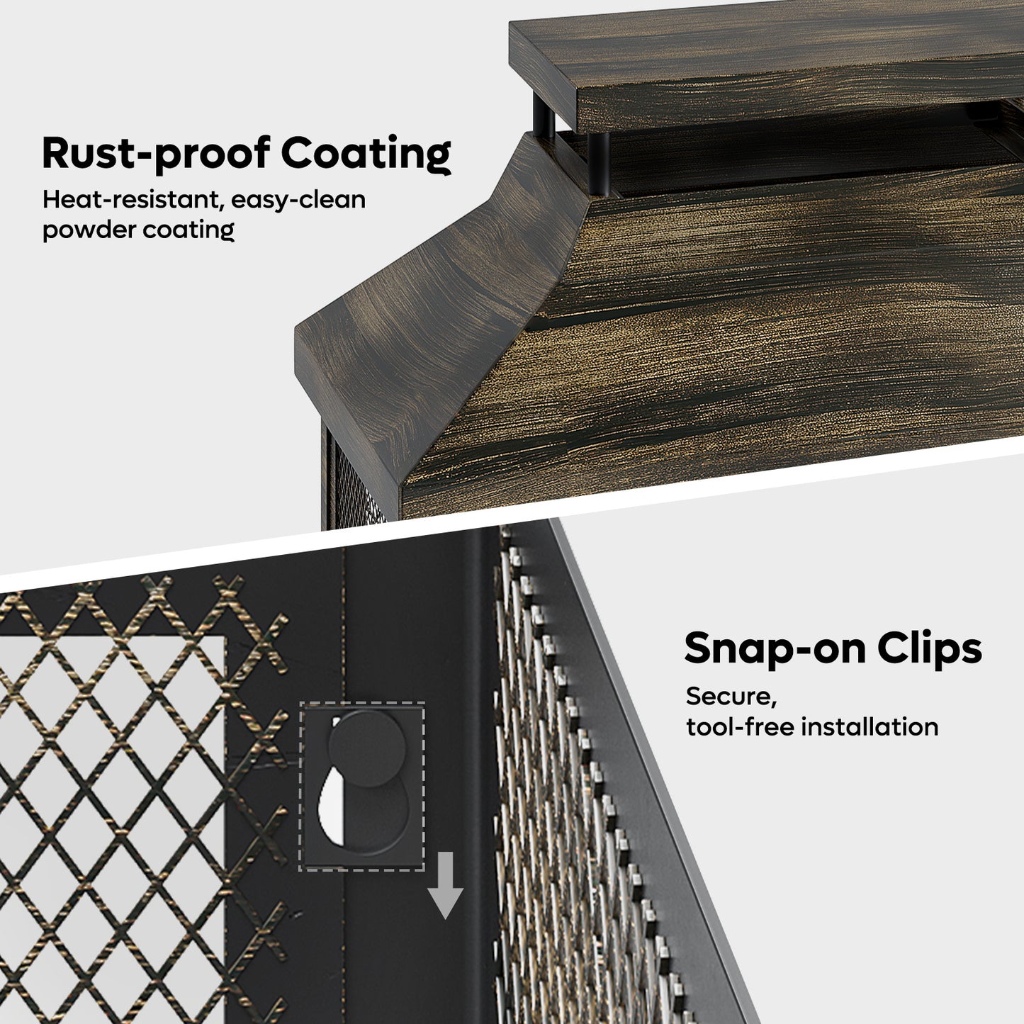 Outdoor Fireplace | Wood Burning Metal Patio Garden Deck Backyard