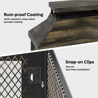 Outdoor Fireplace | Wood Burning Metal Patio Garden Deck Backyard