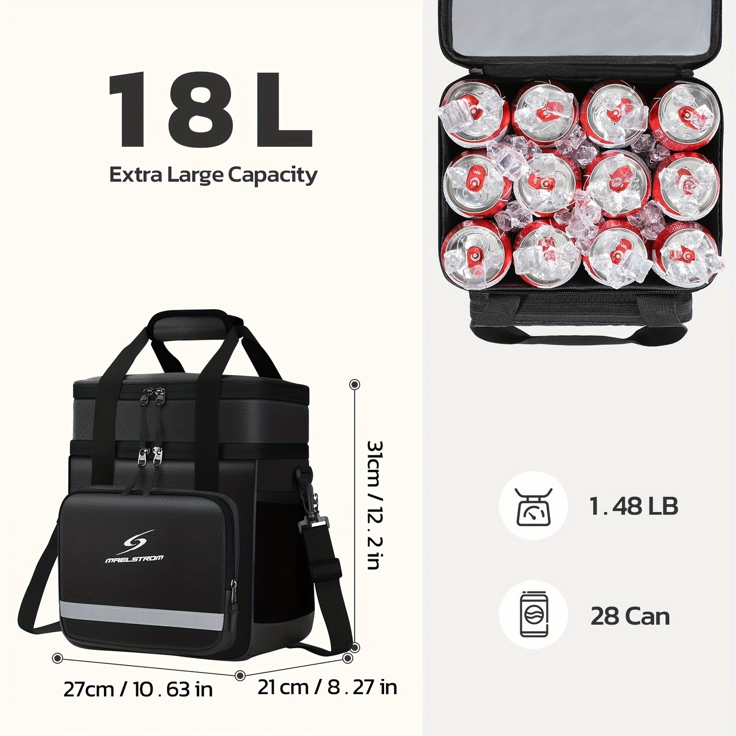Insulated Lunch Bag | Leakproof Cooler Tote Work School Meal Prep