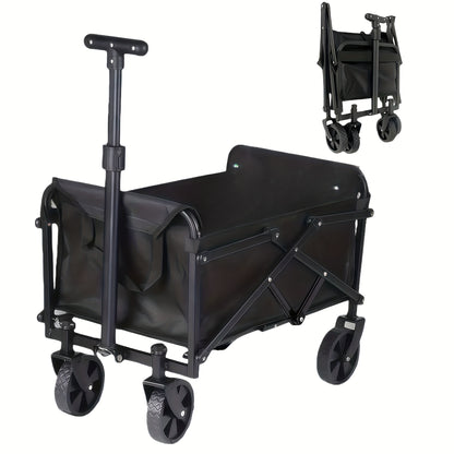 Folding Wagon Heavy Duty | Garden Cart Beach Wagon Camping Utility Outdoor Cart