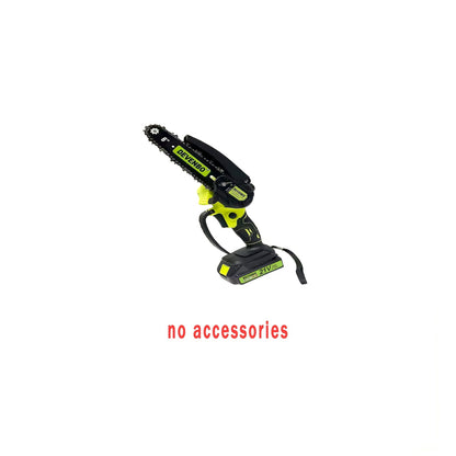 Cordless Mini Chainsaw 6-Inch, Handheld Pruning Saw with Rechargeable Battery, Adjustable Chain Tension, Safety Lock & Anti-Splash Guard for Branch Trimming in Yard, Garden & Home