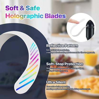 Mosquito Repellent Fan with Light – Portable Desktop Bug Repeller, Quiet USB Insect Repellent Fan for Indoor Outdoor Use, Patio Dining Table Kitchen Restaurant Party Camping Pest Control