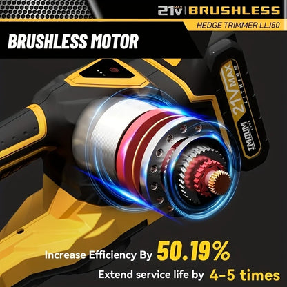 Brush Trimmer Cordless for Dewalt 20V Battery - Brushless Motor Electric String Trimmer Tool Only, Lightweight 4.4 lbs, Ergonomic Design for Garden & Yard Maintenance