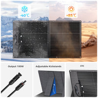 Double-folded 100W panel