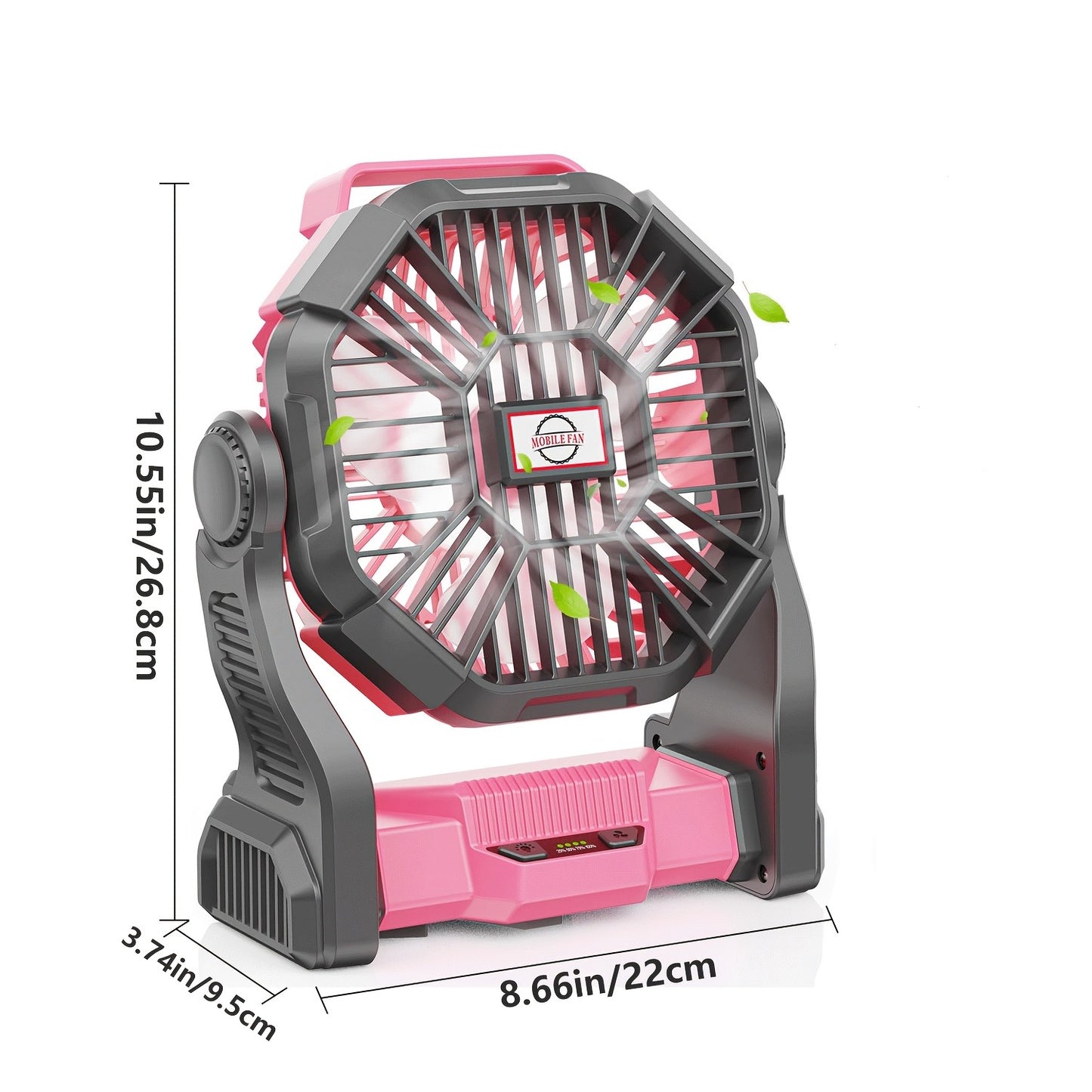 Camping Fan Rechargeable 20000mAh with Misting Solar Panel RGB Mood Light 4-Speed Tent Hook Phone Charging Portable Outdoor Fan