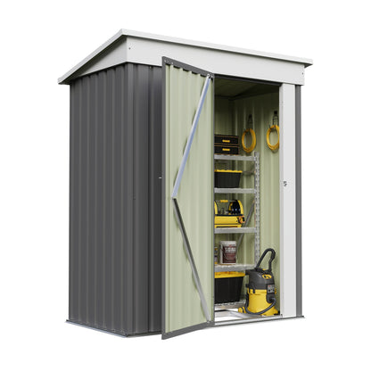 Metal Storage Shed 3x5 & 4x6.2 ft Waterproof Lockable Garden Shed