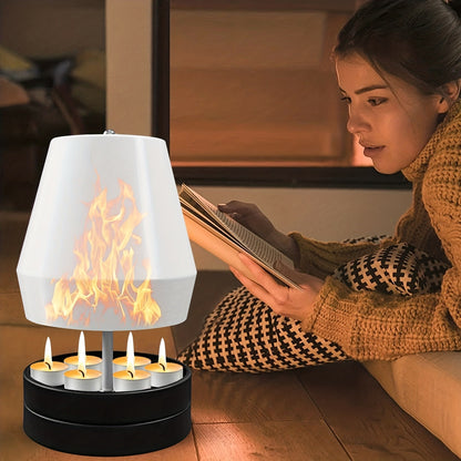 Portable Candle Heater with Hand Warmer & Candle Holder, 3-in-1 Multifunctional Metal Heater for Camping, Home, Patio & Emergency Use – Compact Lightweight Winter Heating Device