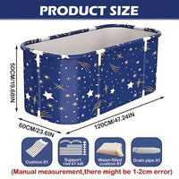 Blue and white star pattern