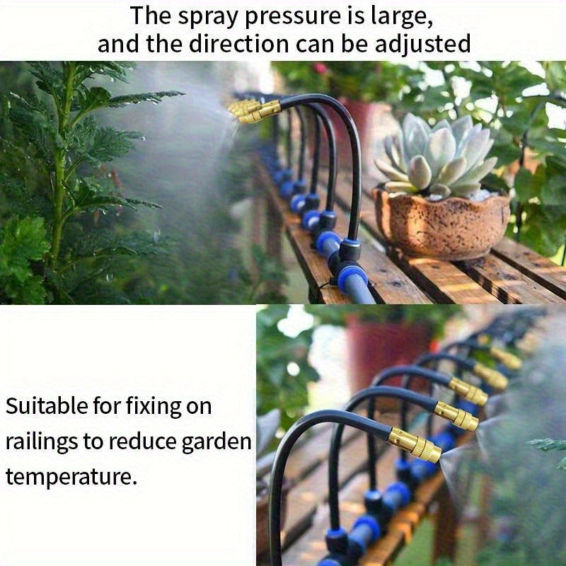 Drip Irrigation Kit Automatic Watering System Garden Sprinkler Misting Atomization Hose 5m–20m