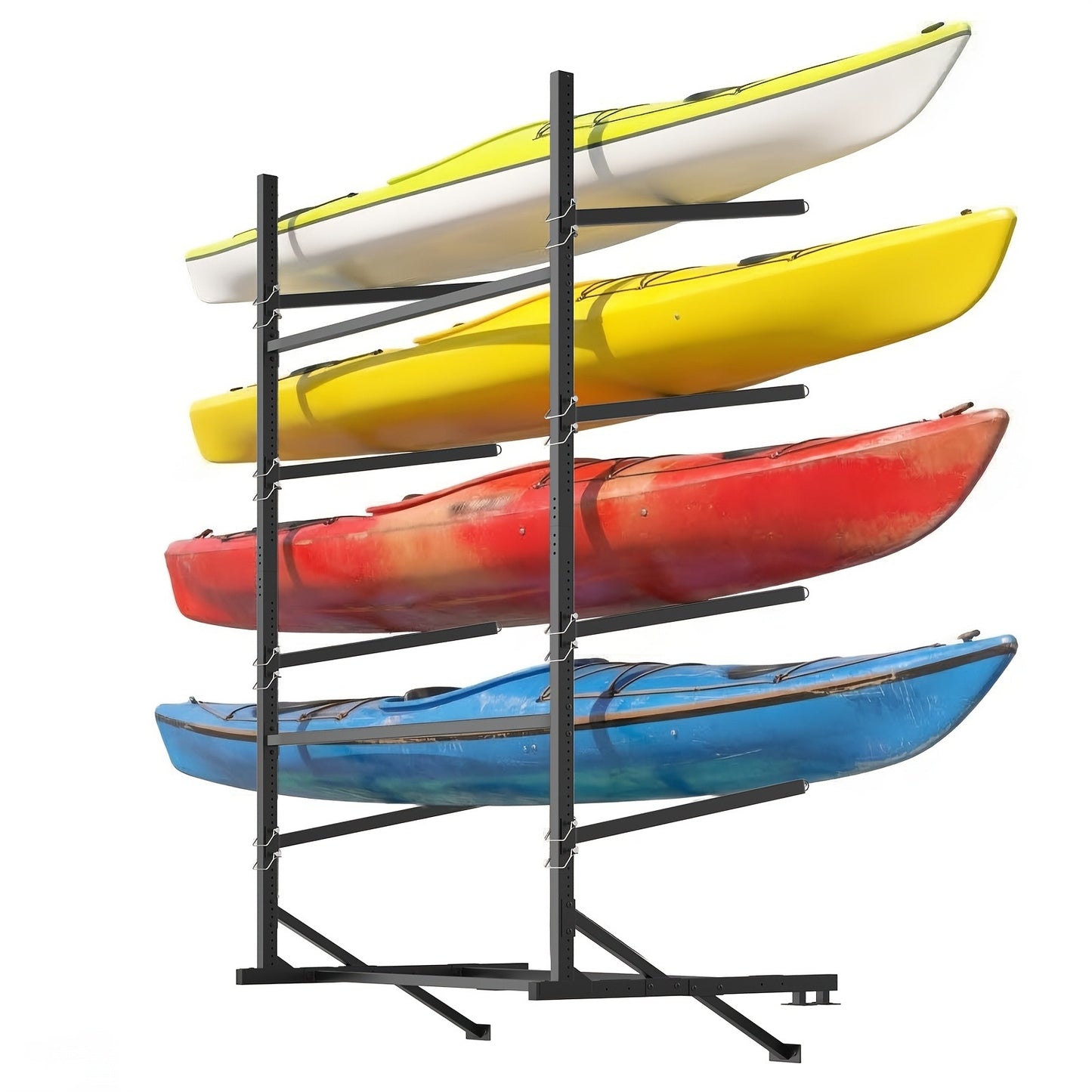 Kayak Storage Rack – Heavy-Duty Adjustable Stand for SUP, Canoe & Paddle Board | Wall, Dock & Freestanding | 400 lbs Capacity