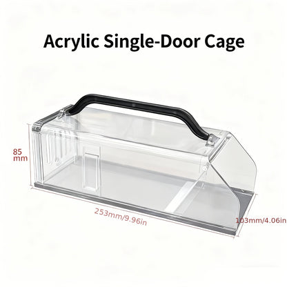 Humane Mouse Trap Live Catch - Fully Automatic Transparent Continuous Capture No-Kill Rodent Trap for Indoor Home, Kitchen, Garage & Outdoor Use