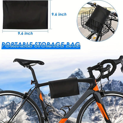 Waterproof Bike Cover for 2-3 Bikes – Heavy Duty Bicycle Cover with Lock Hole, UV & Rain Protection for Mountain, Road & Electric Bikes, Outdoor Use