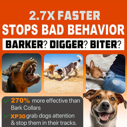 Ultrasonic Bark Control Device Anti Barking Deterrent Dog Training Tool Outdoor Indoor Stop Barking Sonic Repeller Safe for All Dog Breeds