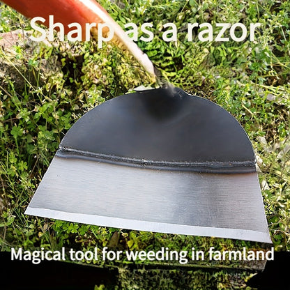 Weeding Tool Manual Heavy Duty Carbon Steel Sharp Blade Root Removal Portable Hand Weeder for Garden Farm Lawn Vegetable Patch Spray-Coated Durable