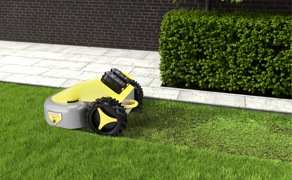 Remote Control Lawn Mower Electric Self-Propelled 20-Inch, Dual 18V Battery, 60-Min Runtime, 30° Slope Capable, 3-Level Height Adjust, Lightweight Portable