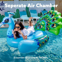 1Inflatable Peacock Pool Float