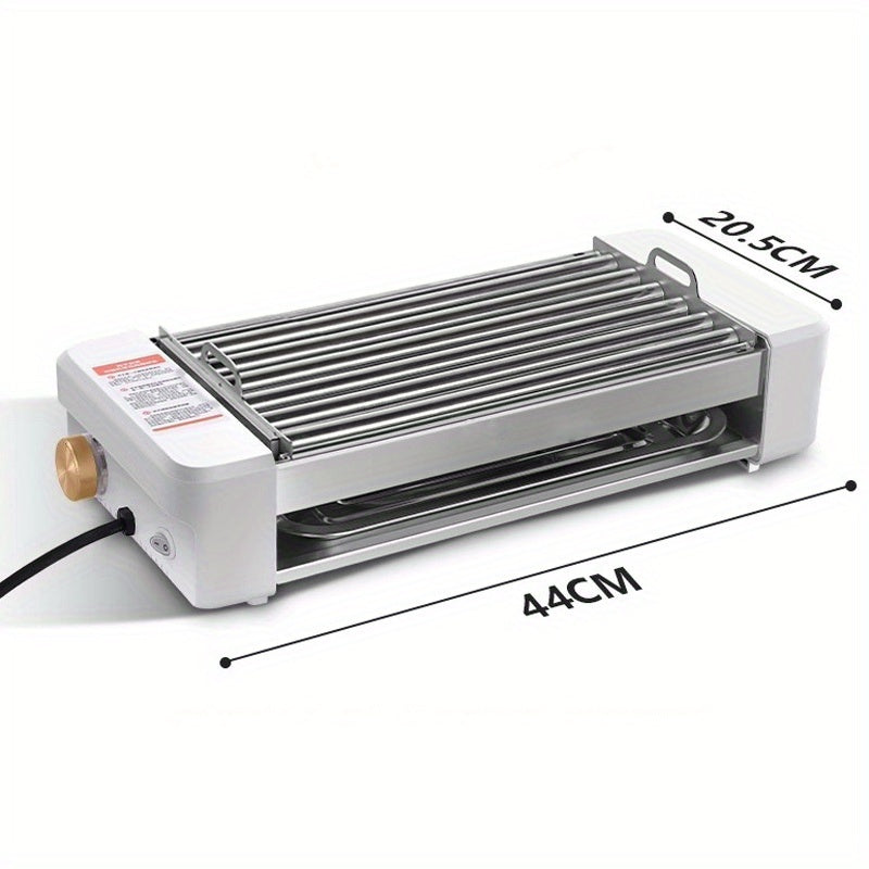 Sausage Grill 4-in-1 Multifunctional Electric Hot Dog Roller – Non-Stick Countertop Cooker with Adjustable Temperature, Detachable Panel, Silicone Oil Brush & Grill Holder – Easy Clean, Kitchen & Dorm Use