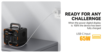 Outdoor Power Station 300W / 600W Fast Charging | 259Wh 599Wh Lithium Solar Generator AC DC USB | Camping Hunting Home Power Outage Backup