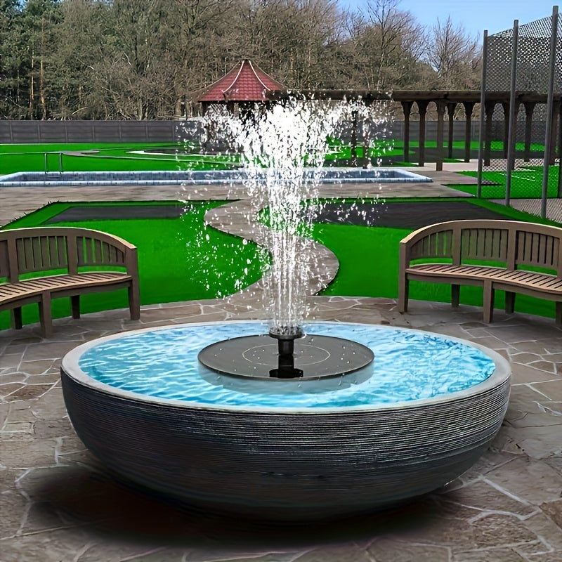 Solar Fountain Pump with 6 Nozzles – IP65 Bird Bath Garden Pond
