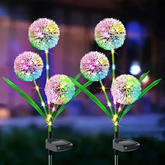 Solar Starburst Onion Lights 3-Head Plug-In Waterproof IP65