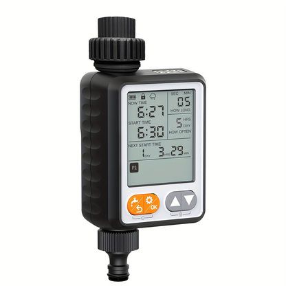 2 Zone Sprinkler Timer Garden Hose Water Timer with Rain Delay Programmable Faucet Controller