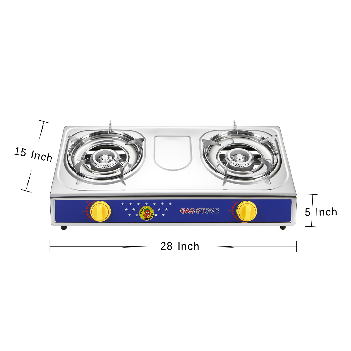 Propane Camping Stove Single & Double Burner – Stainless Steel Gas Cooker with Auto Ignition for Outdoor Cooking, Camping, Fishing, Hiking, Garden BBQ & Tailgate – Portable Camp Kitchen Burner