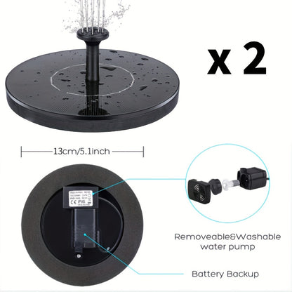 Solar Fountain Pump | 6 Nozzle IPX8 Bird Bath Garden Pool Pond Float