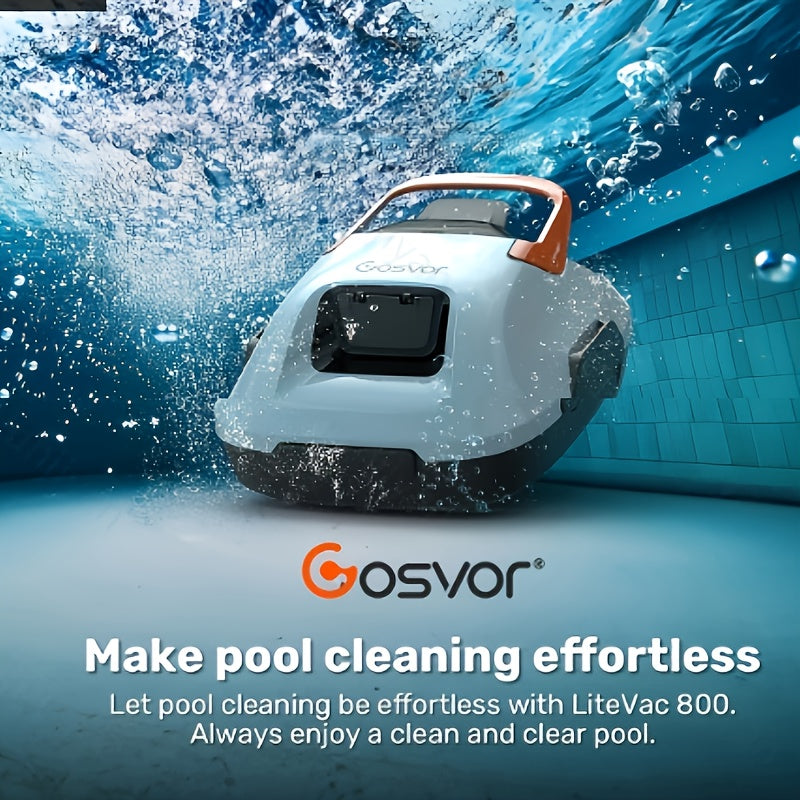 Robotic Pool Cleaner | Cordless Automatic Above Ground Pool Vacuum
