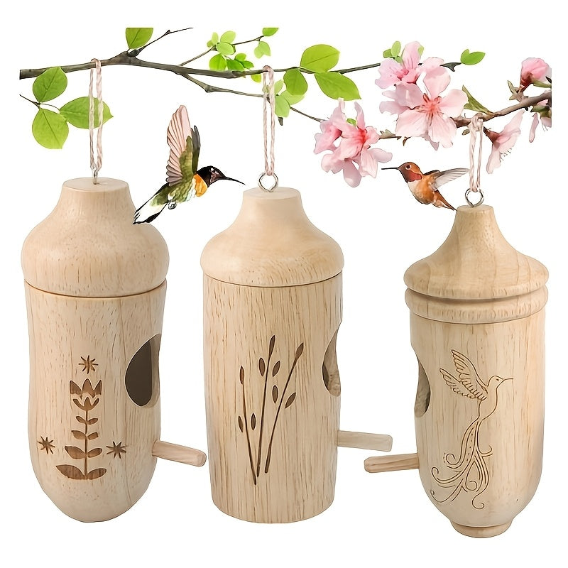 Hummingbird House | 3-Pack Yard Garden Park Birdhouse Nest Decoration