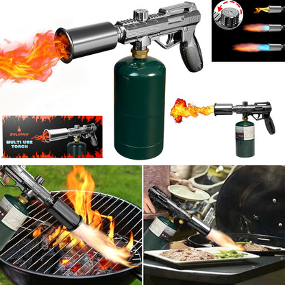 Blow Torch 700,000 BTU Propane Kitchen Cooking Torch with Safety Lock – Culinary Food Torch for Steak, Creme Brulee, BBQ, Campfire & Weed Burning, No Battery Needed (Propane Not Included)