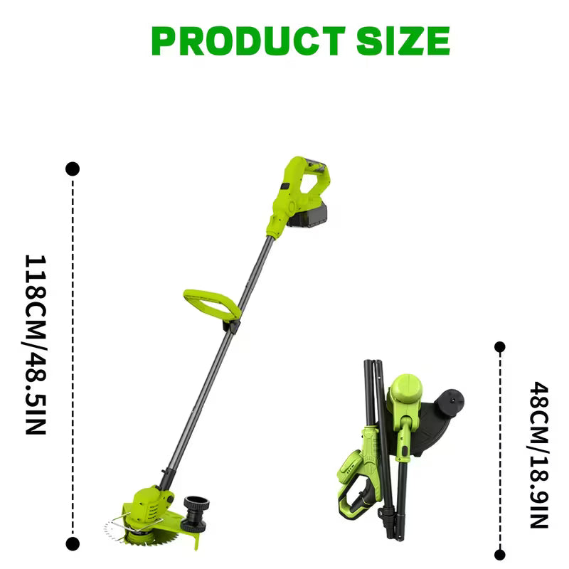 Cordless Lawn Mower 3-in-1 | Trimmer Edger Small Yard Patio Garden