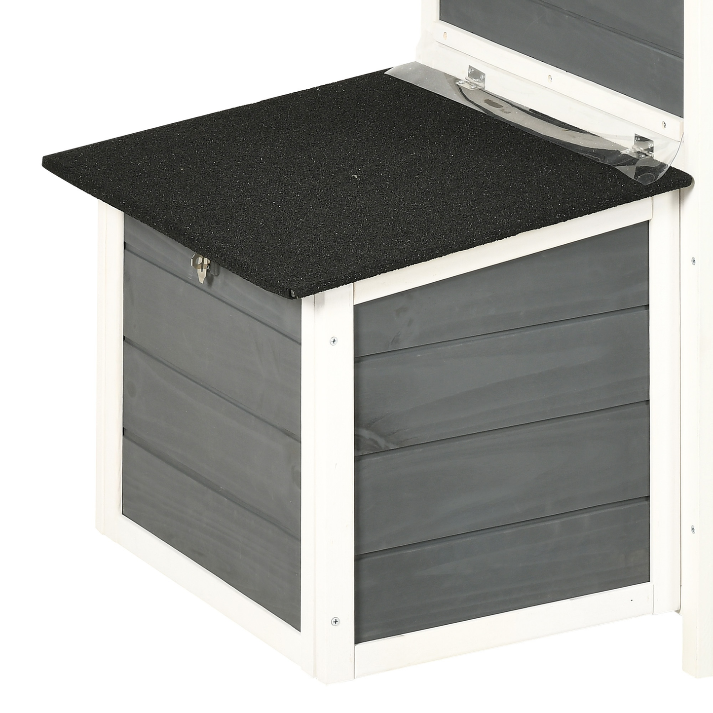 Hen House 67" for 4-6 Chickens with 2 Nesting Boxes | Wooden Chicken Coop with Weatherproof Roof, Removable Tray, Metal Wire Mesh & Ramp – Rabbit Hutch Duck Coop Outdoor