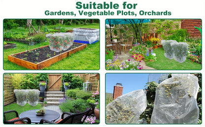 Garden Netting | Plant Protection Bags Drawstring Insect Bird Barrier