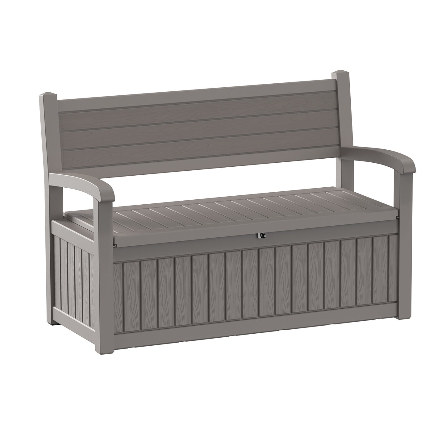 Deck Box 80 Gallon Waterproof Resin Storage Bench 500 LB Capacity