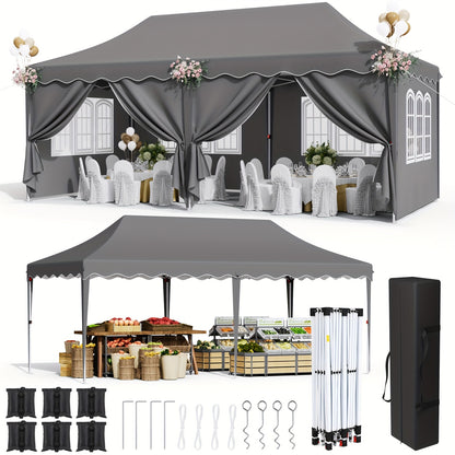 Pop Up Canopy Tent with Sidewalls | Outdoor Party Wedding Backyard